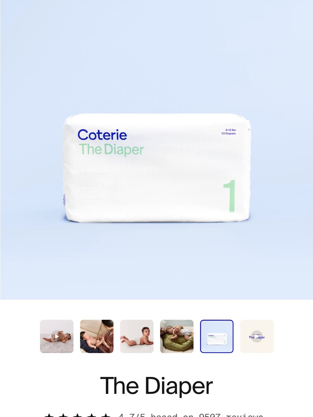 Coterie The Diaper Size 1